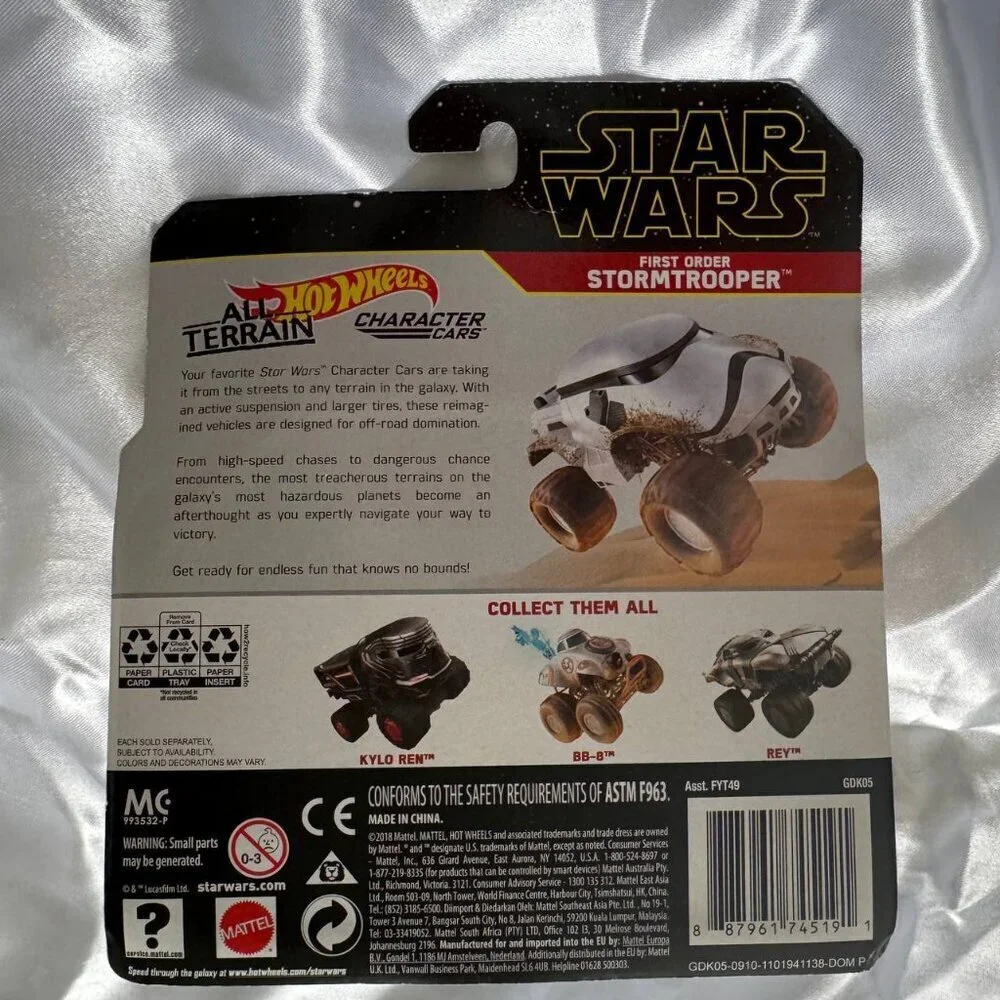 NIB! Hot Wheels Star Wars All Terrain STORMTROOPER Collector Car – Die-Cast